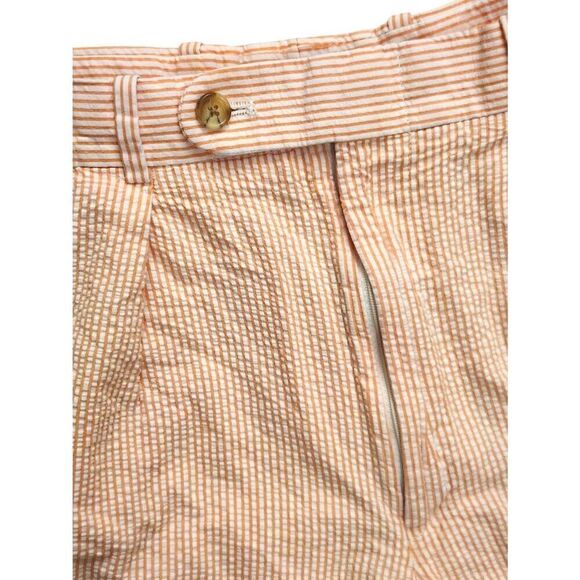 Peter Millar seersucker Cotton Men's 32x7.5 shorts,striped,Casual pleated - Picture 7 of 9